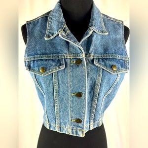 *VINTAGE* PARIS BLUES DENIM VEST